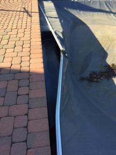 damaged automatic pool safety cover