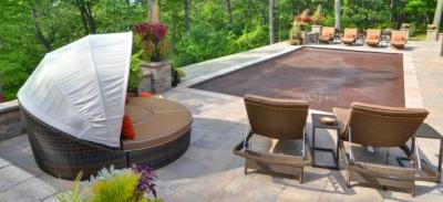 many times a retractable swimming pool cover can be used instead of fencing