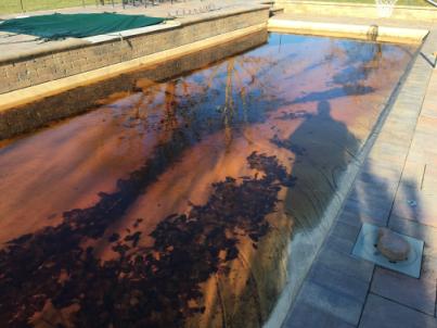 inground pool retractable cover water level