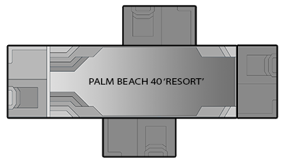 palm beach resort pool model diagram