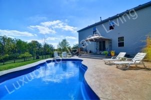 Grove City Ohio Riviera fiberglass swimming pool